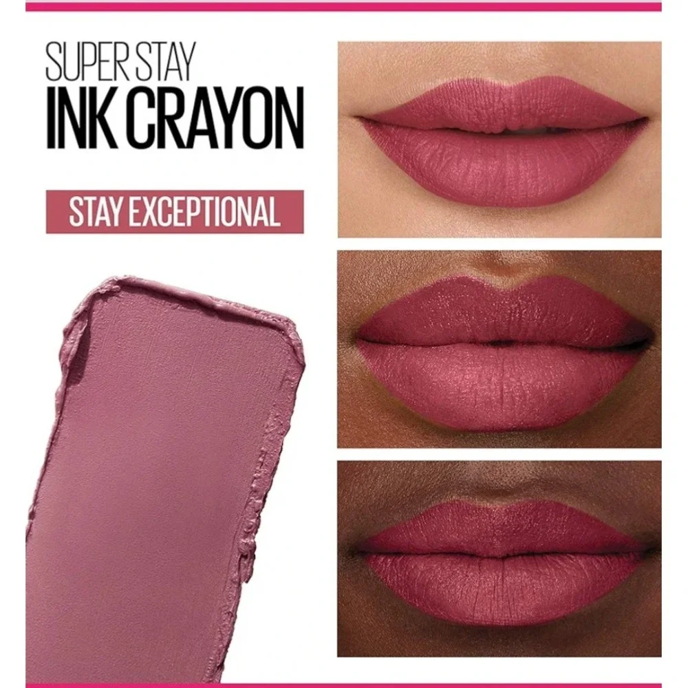 Maybelline Super Stay Ink Crayon 25 stay exceptiona Long Lasting Matte Lip Color